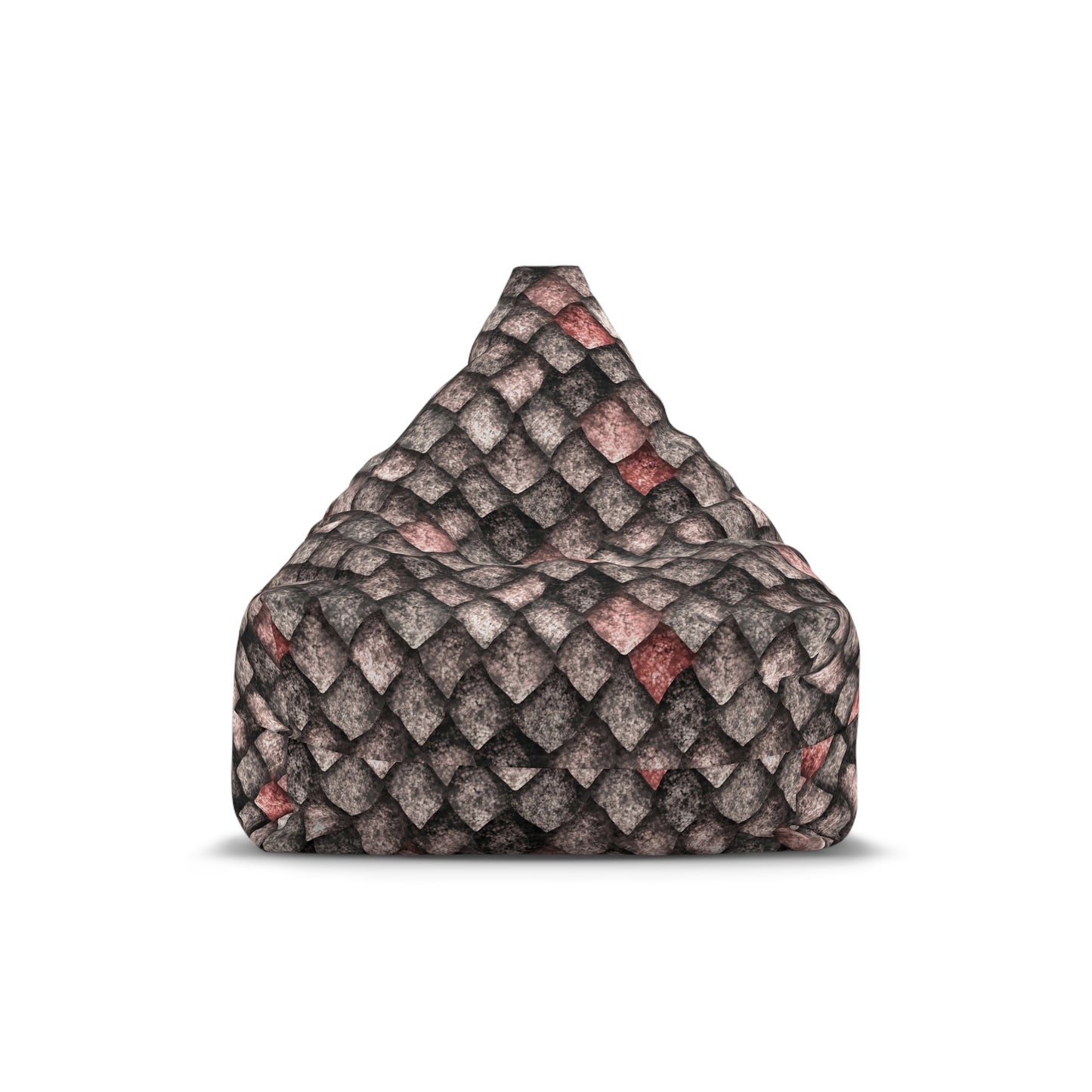 Dragon Scale Bean Bag Chair Cover - Mythical Style Durable Polyester Slipcover
