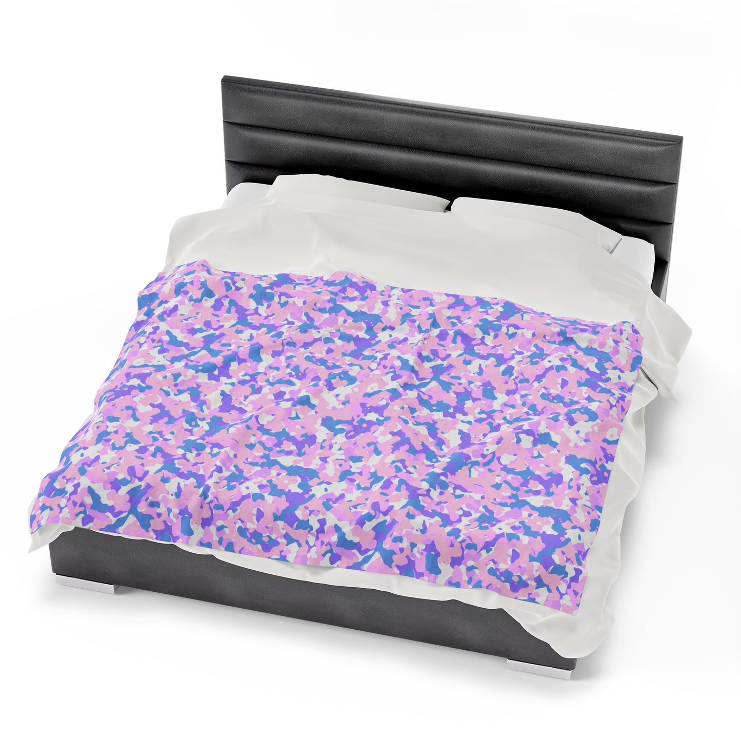 Camouflage Velveteen Plush Blanket | Soft, Rugged, Luxurious and Comforting | Available in Multiple Sizes