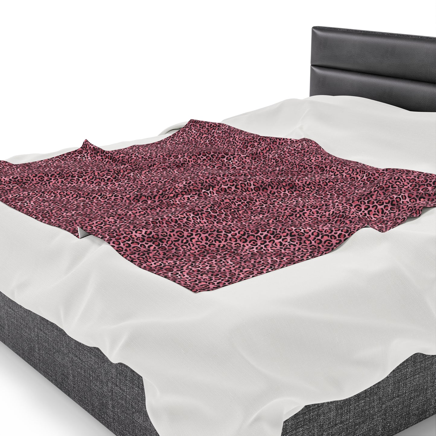 Leopard Velveteen Plush Blanket | Soft, Exotic, Luxurious and Comforting | Available in Multiple Sizes