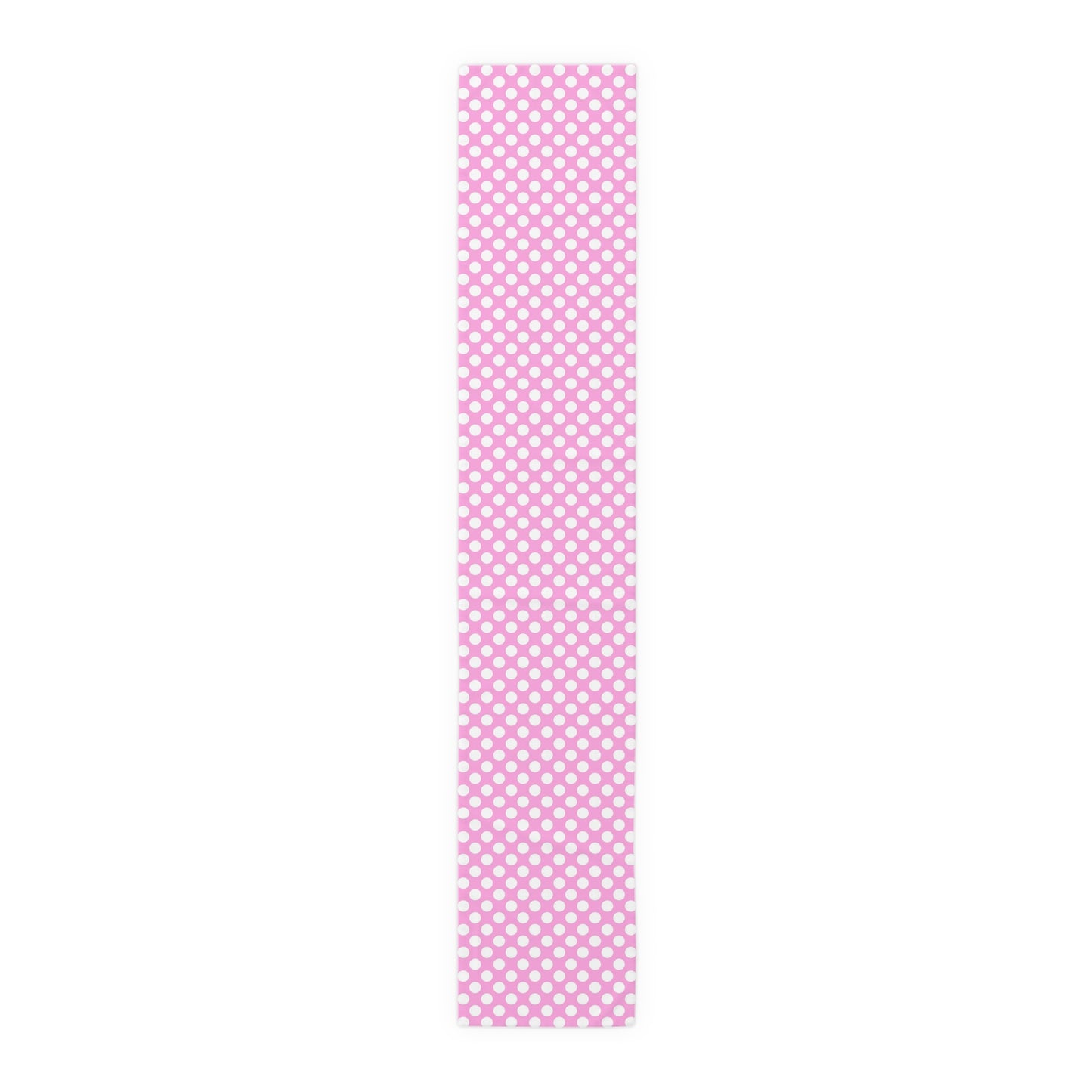 Pastel Polka Dot Table Runner - Soft Elegance, Cotton Twill or Polyester - Perfect for Playful & Light Home Decor