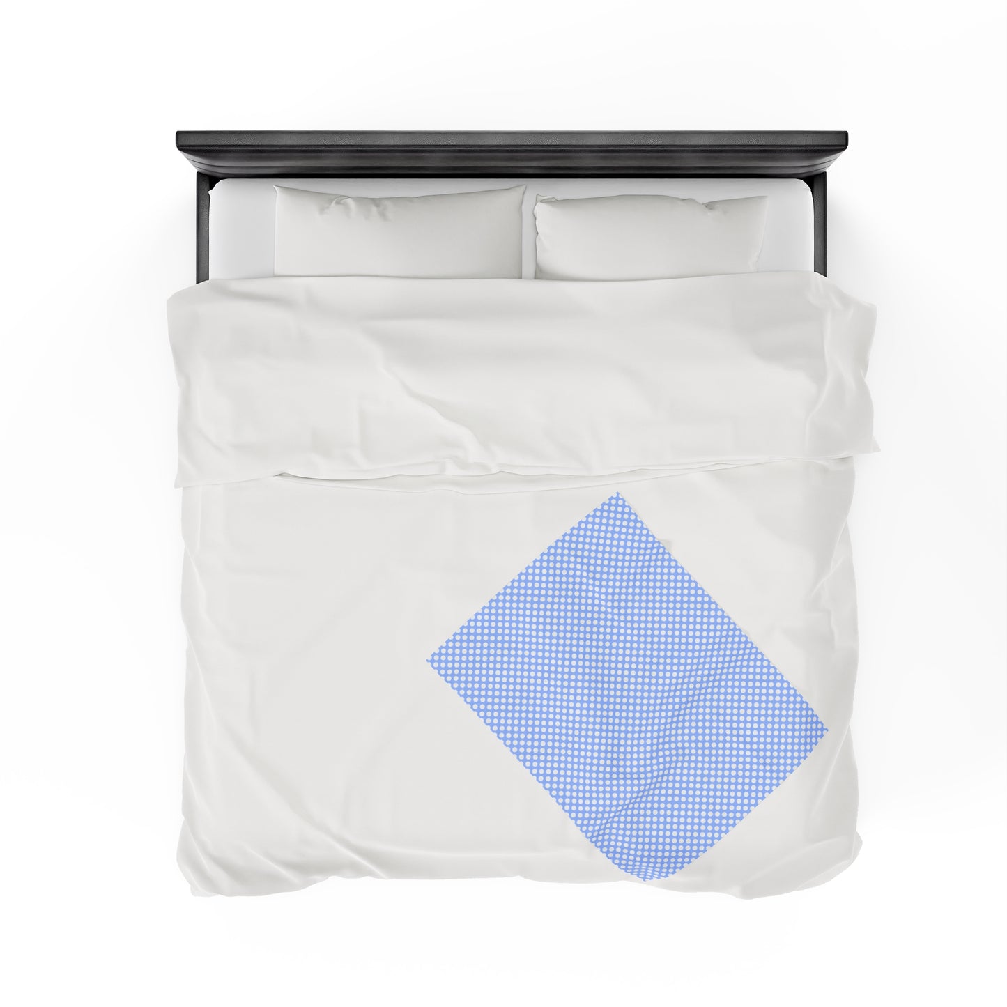 Pastel Polka Dot Velveteen Plush Blanket | Soft, Playful, Luxurious and Comforting | Available in Multiple Sizes