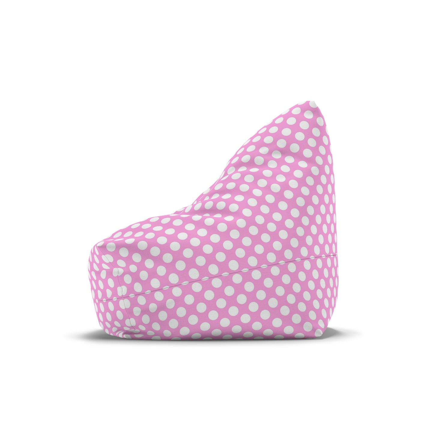 Pastel Polka Dot Bean Bag Chair Cover - Soft Polyester Slipcover with Secure Zip - Fits Various Sizes