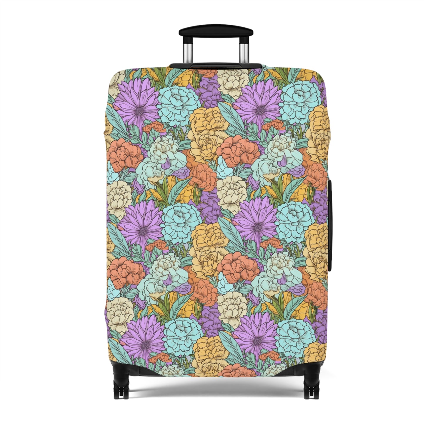 Boho Floral Luggage Cover - Trendy Travel Floral Suitcases Cover