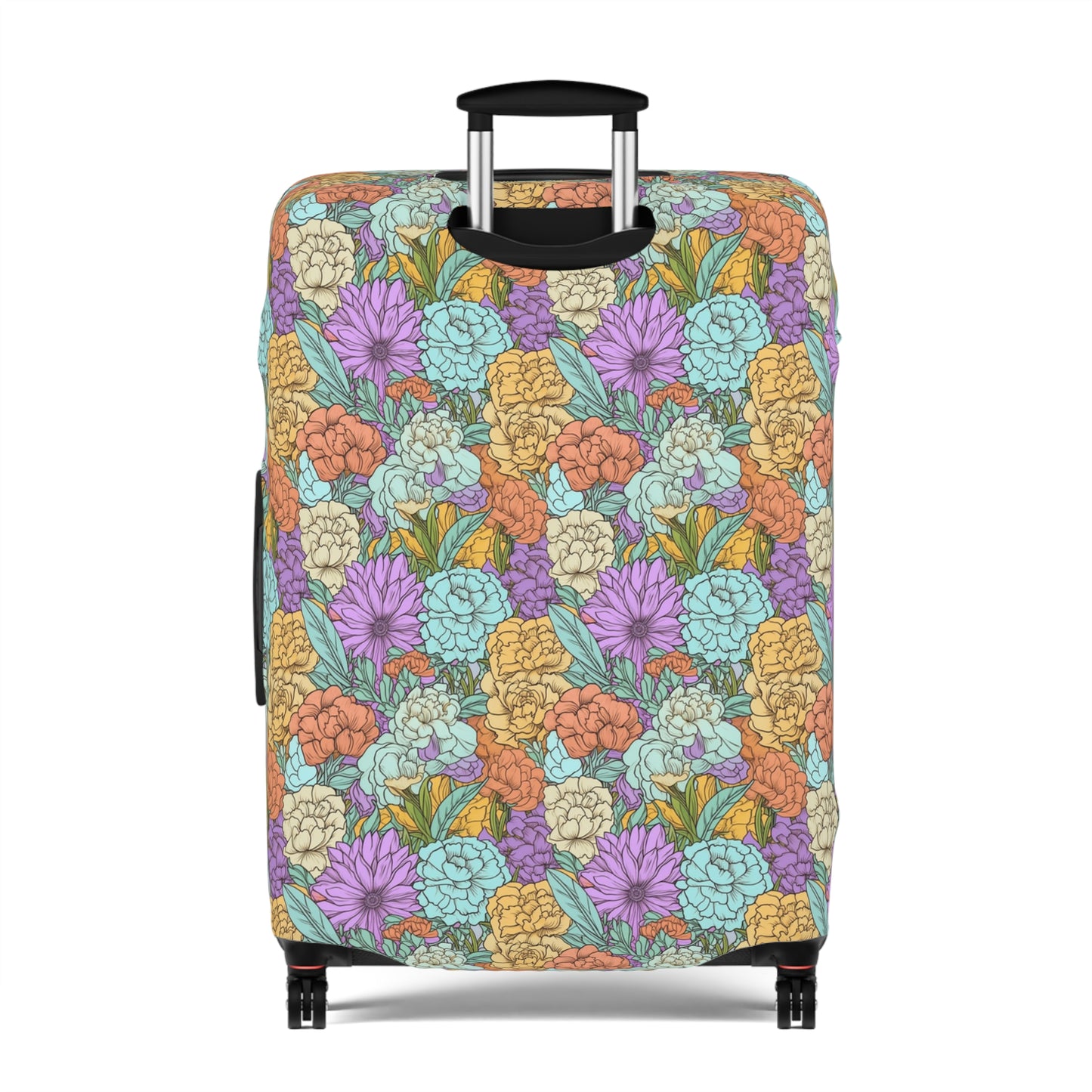 Boho Floral Luggage Cover - Trendy Travel Floral Suitcases Cover