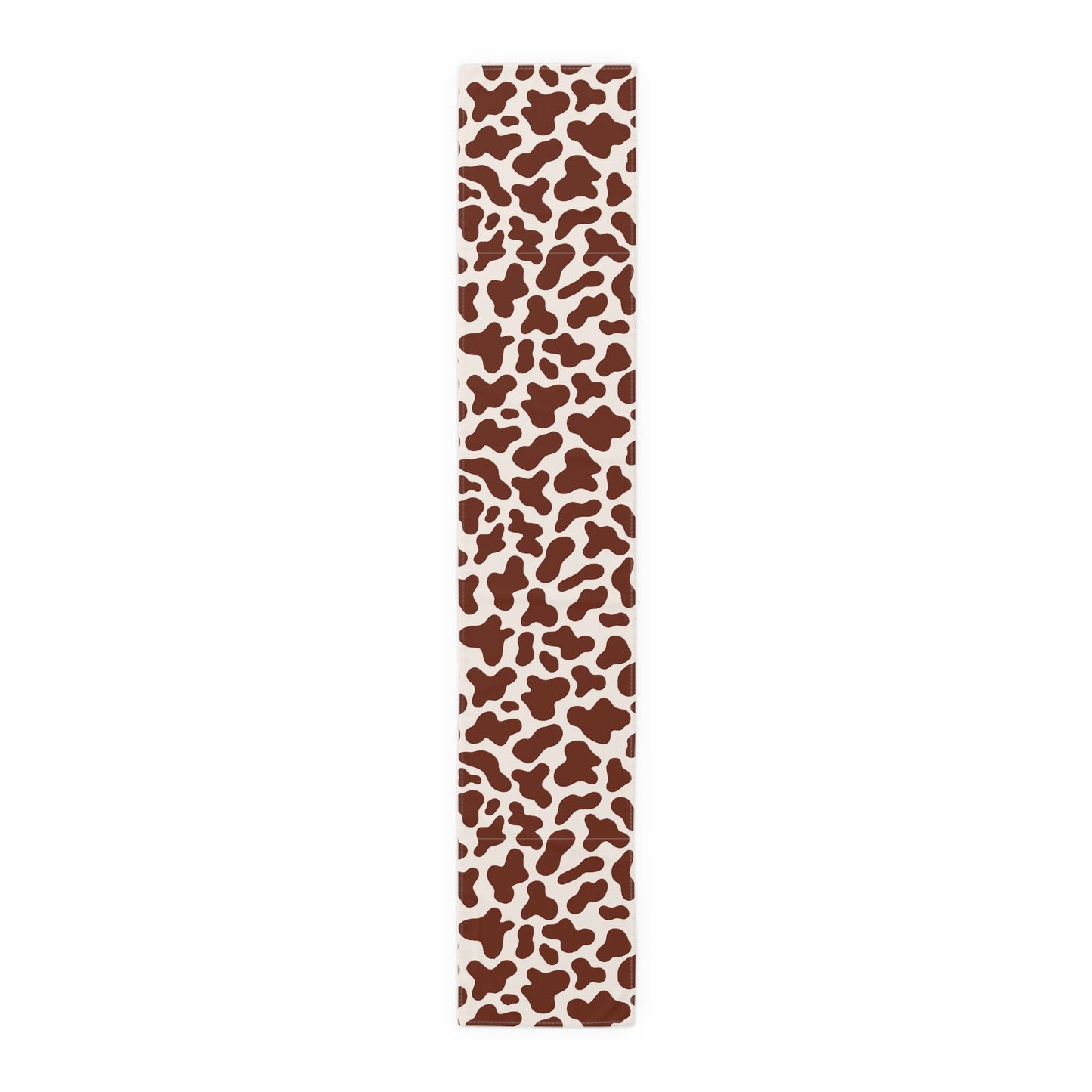 Cow Print Table Runner - Chic Farmhouse Style, Available in Cotton Twill or Polyester - Elevate Your Home Decor