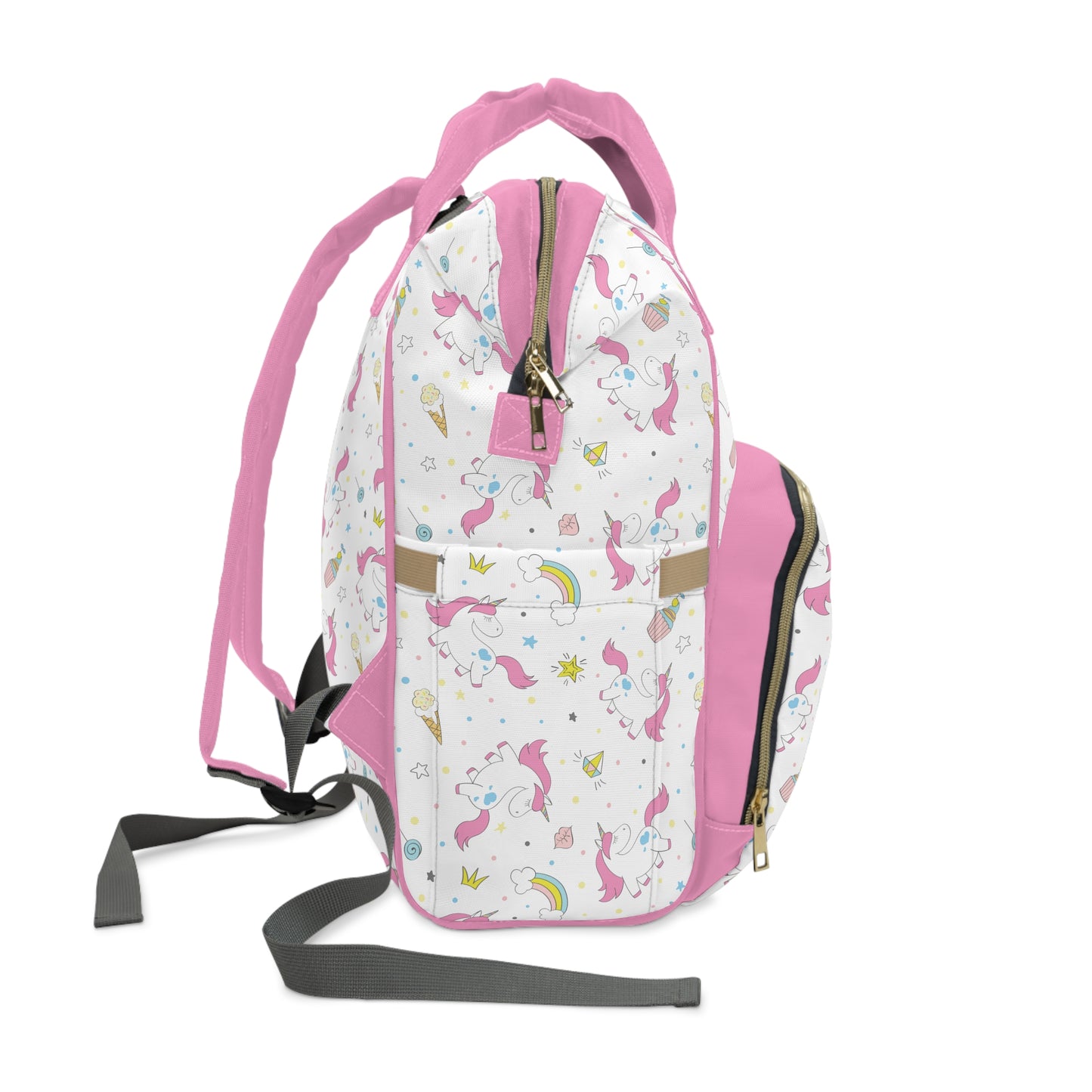 Multifunctional Unicorn Diaper Backpack - Magical Storage Solution for Busy Parents