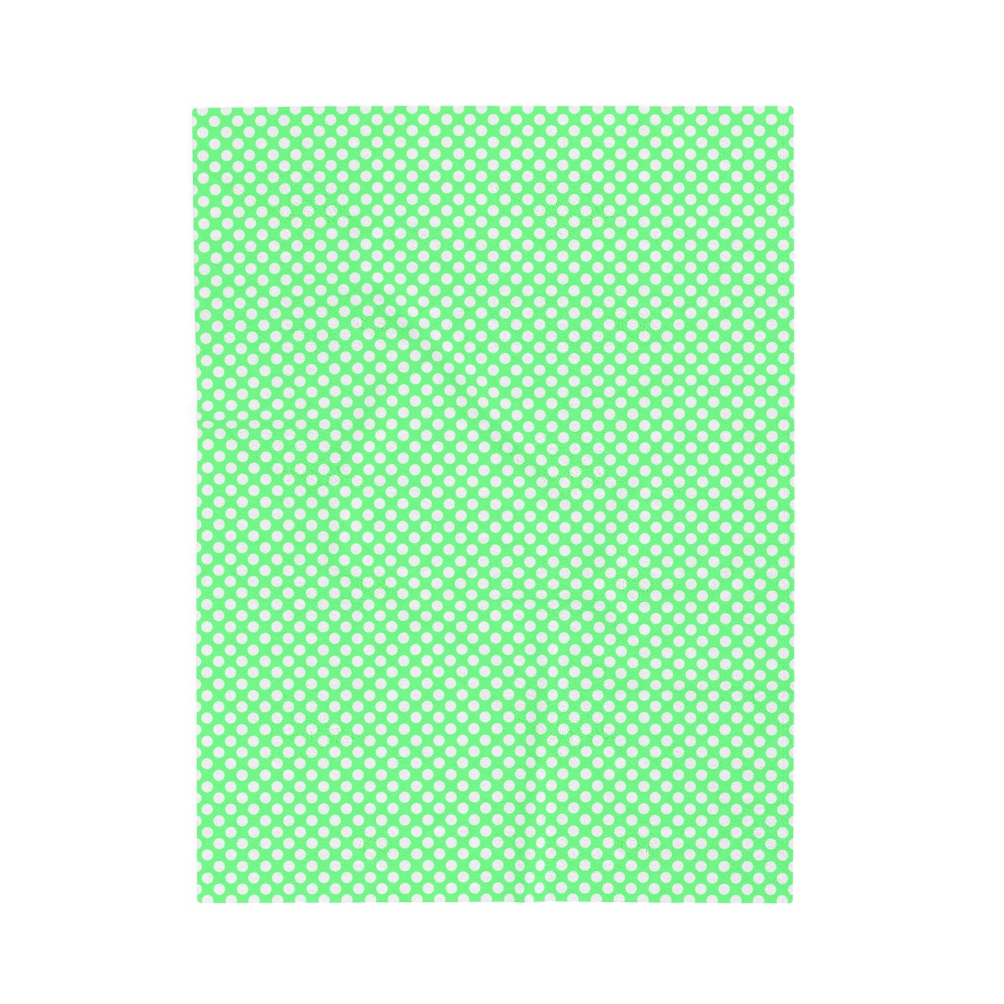 Pastel Polka Dot Velveteen Plush Blanket | Soft, Playful, Luxurious and Comforting | Available in Multiple Sizes