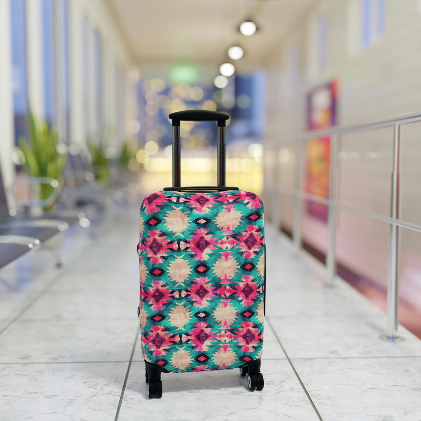 Aztec Luggage Cover - Stylish Travel Protection for Suitcases