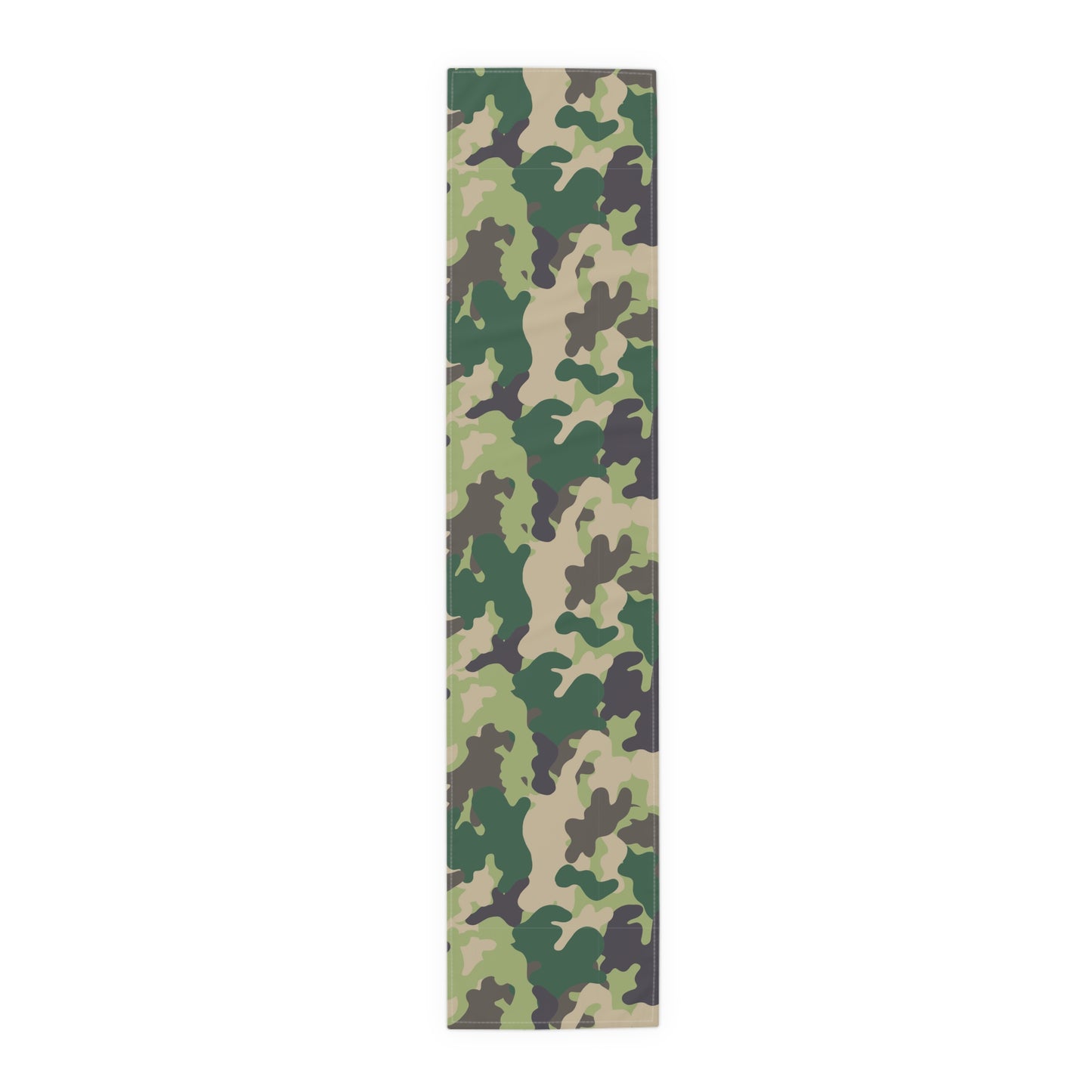 Camouflage Table Runner - Durable Cotton Twill or Polyester - Perfect for Outdoor Enthusiasts & Home Decor