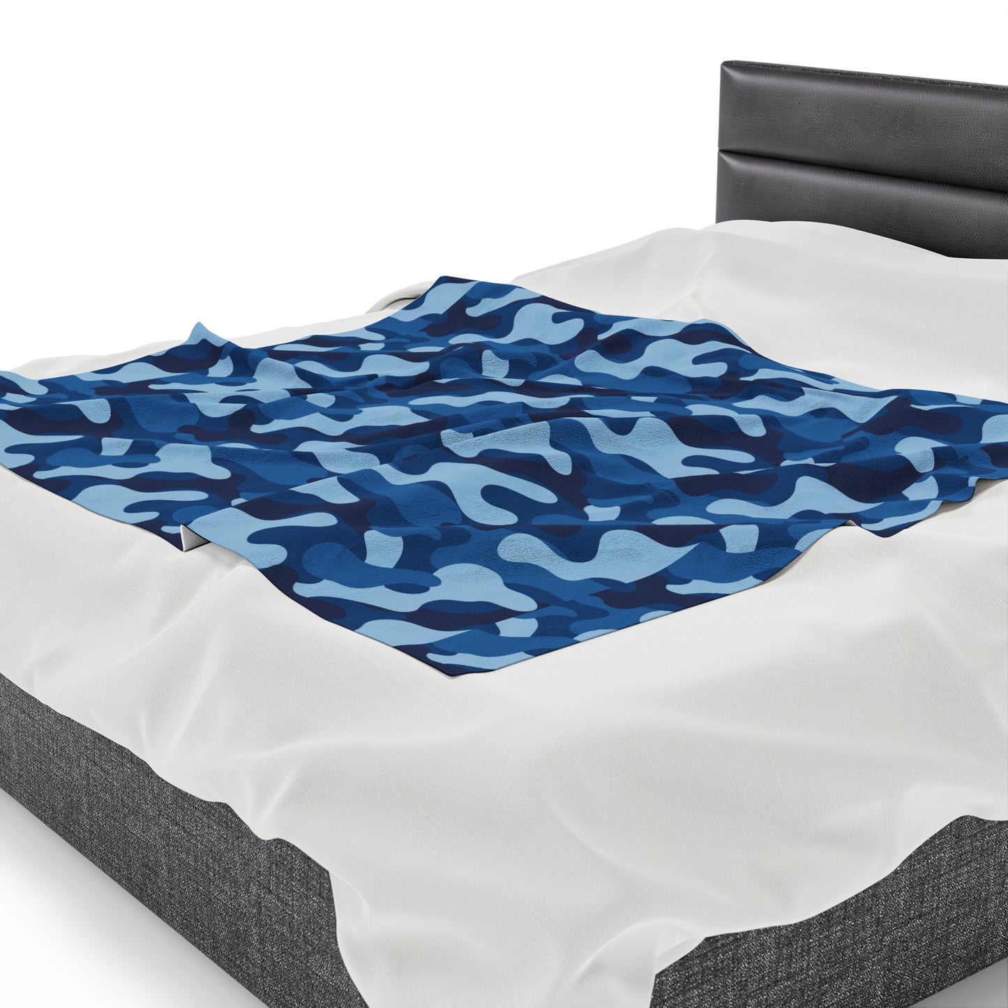 Camouflage Velveteen Plush Blanket | Soft, Rugged, Luxurious and Comforting | Available in Multiple Sizes