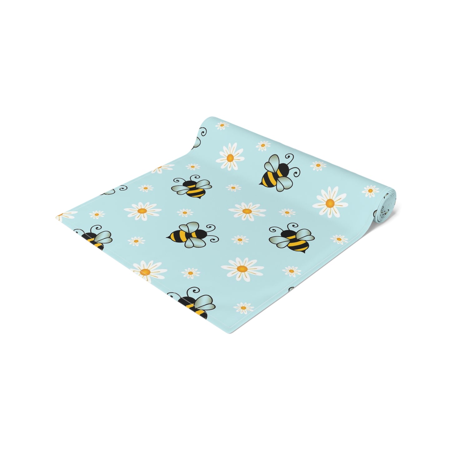 Honey Bee Print Table Runner - Buzzing with Charm - Perfect for Nature Lovers Homes