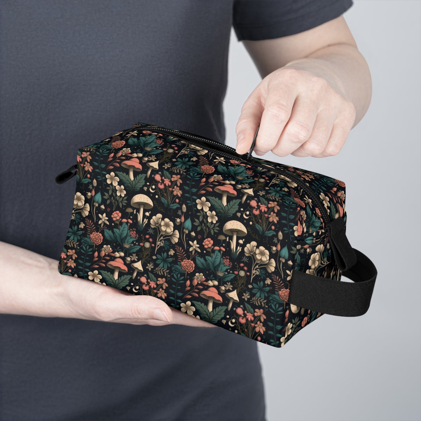 Mushroom Toiletry Bag | Enchanted Forest Design | Water-Resistant & Durable Organizer for Camping, Travel, College