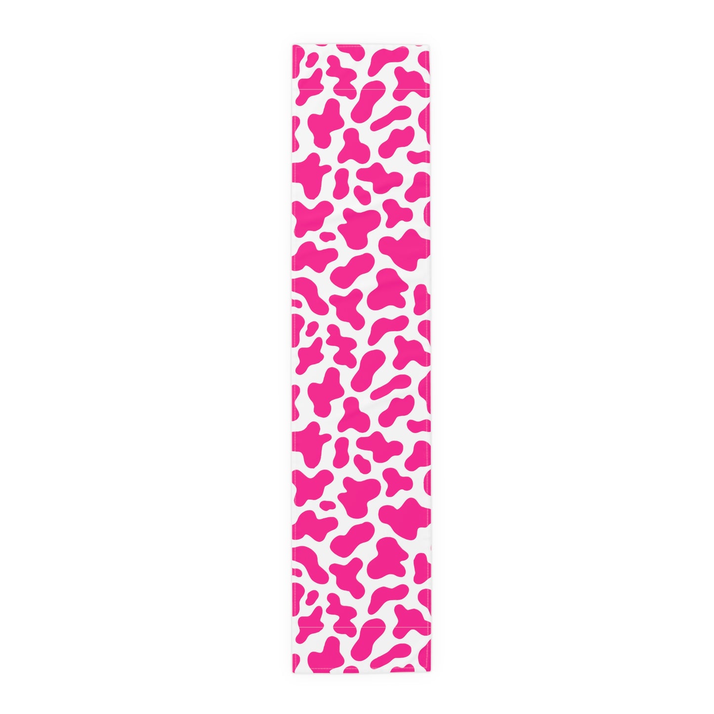 Cow Print Table Runner - Chic Farmhouse Style, Available in Cotton Twill or Polyester - Elevate Your Home Decor