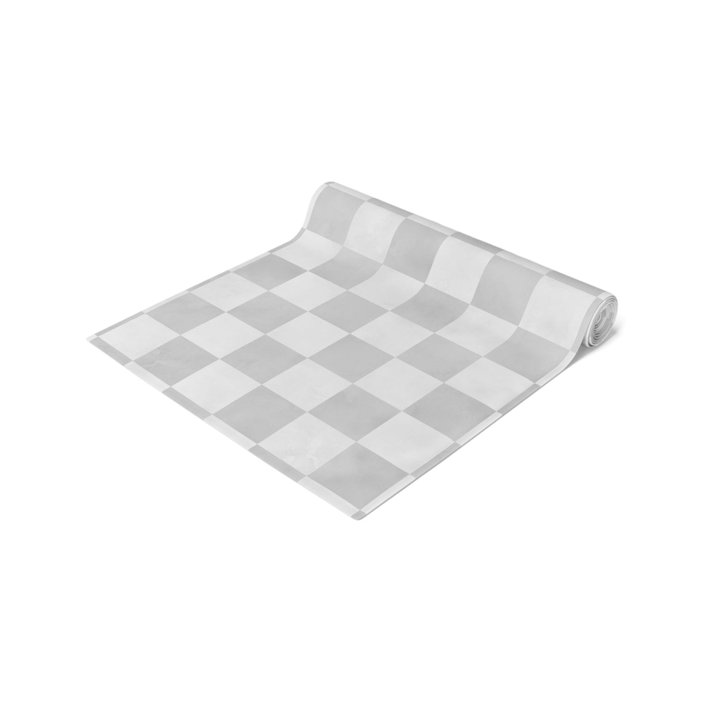 Pastel Checkered Table Runner - Soothing Playfulness, Cotton Twill or Polyester - Perfect for Refreshing & Modern Home Decor