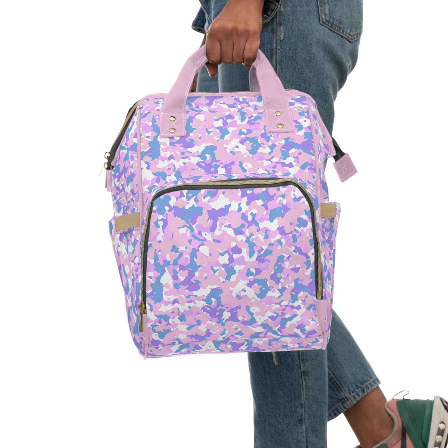 Camouflage Diaper Backpack - Durable Nylon Camo Baby Bag for Outdoorsy Parents, Spacious & Multifunctional Camo Diaper Backpack