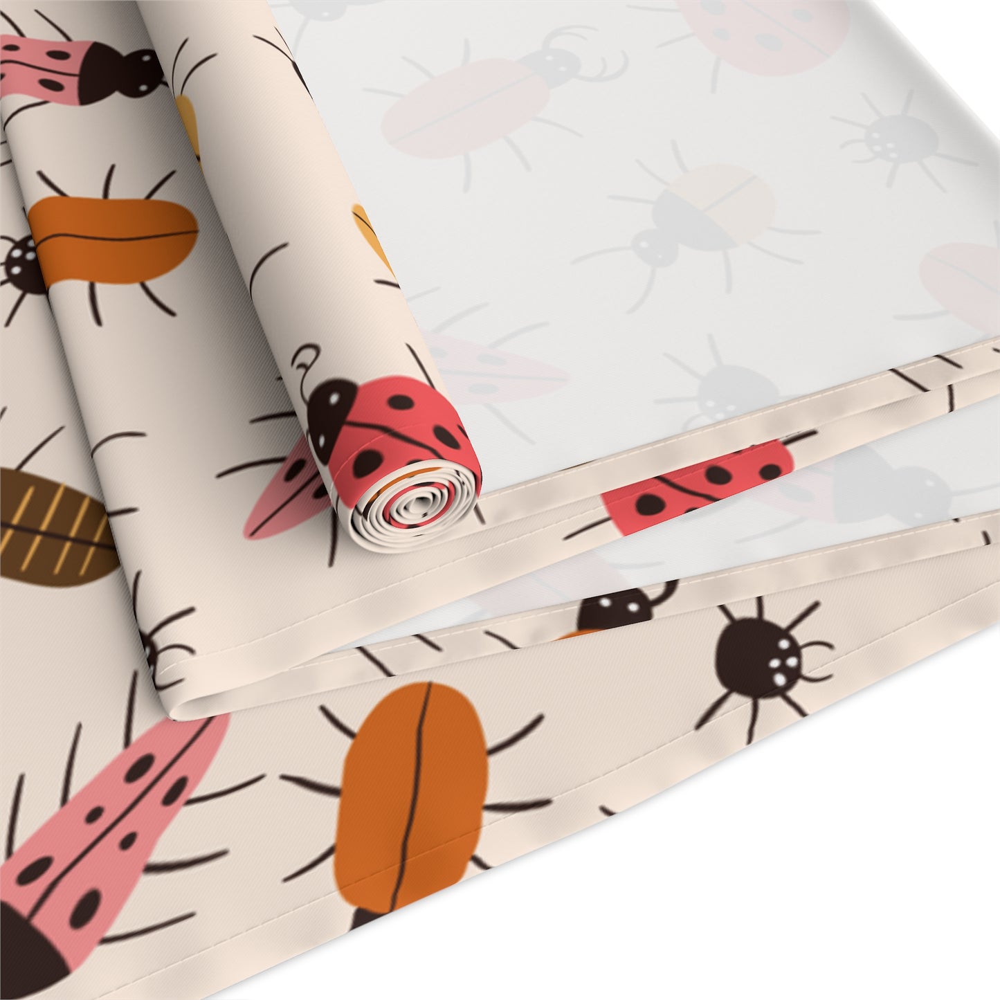Insect Print Table Runner - Detailed Elegance, Cotton Twill or Polyester - Perfect for Nature Enthusiasts & Scientific Decor