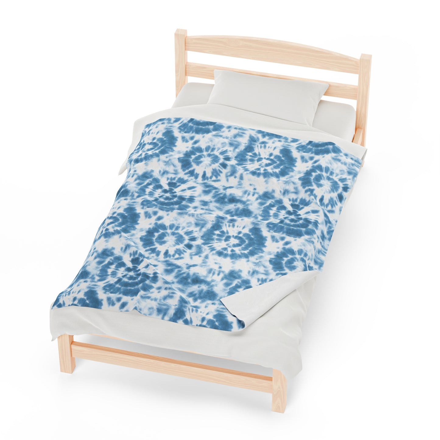 Tie Dye Velveteen Plush Blanket | Soft, Colorful, and Comforting | Available in Multiple Sizes