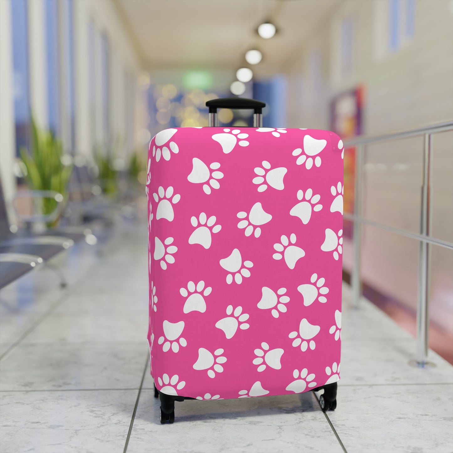 Paw Print Luggage Cover - Stylish Paw Print Suitcase Protector