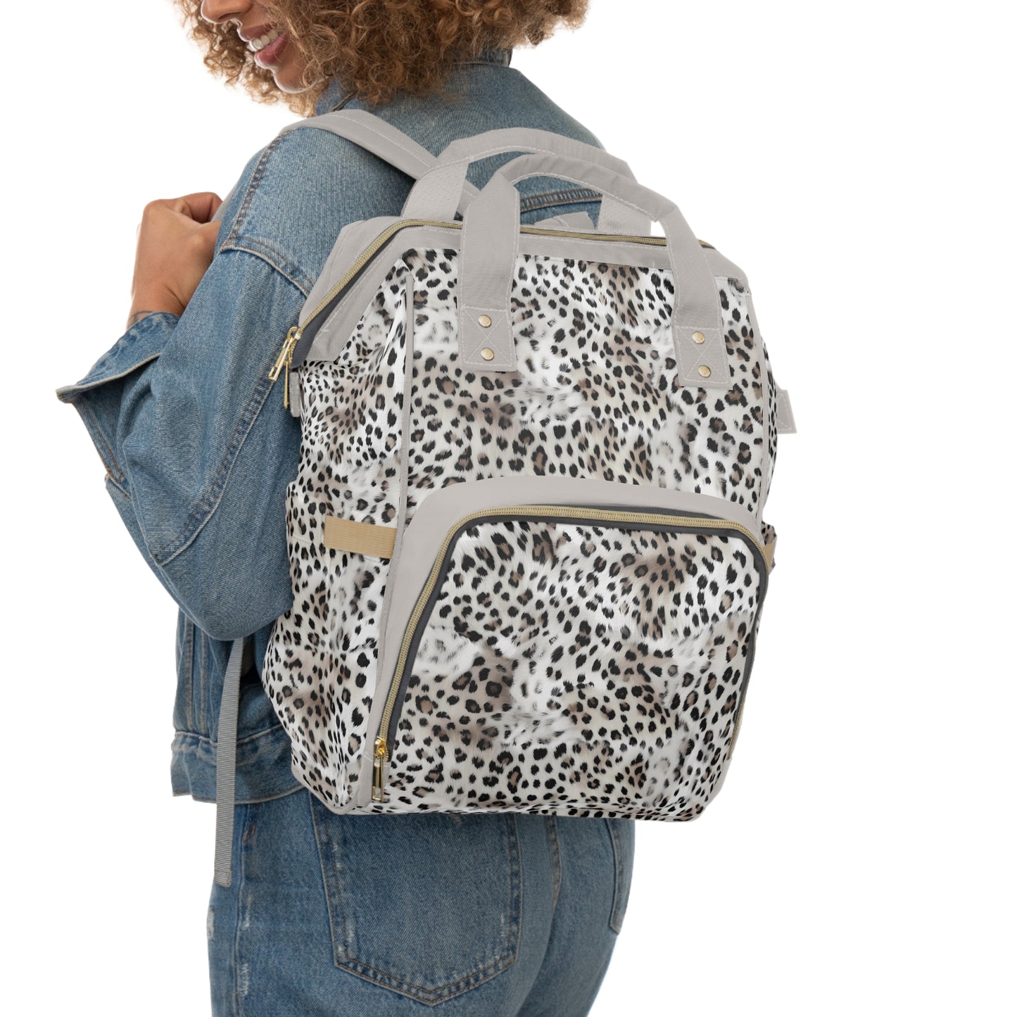 Leopard Print Diaper Backpack - Bold & Stylish Baby Bag with Trendy Leopard Patterns, Perfect for Adventurous Parents