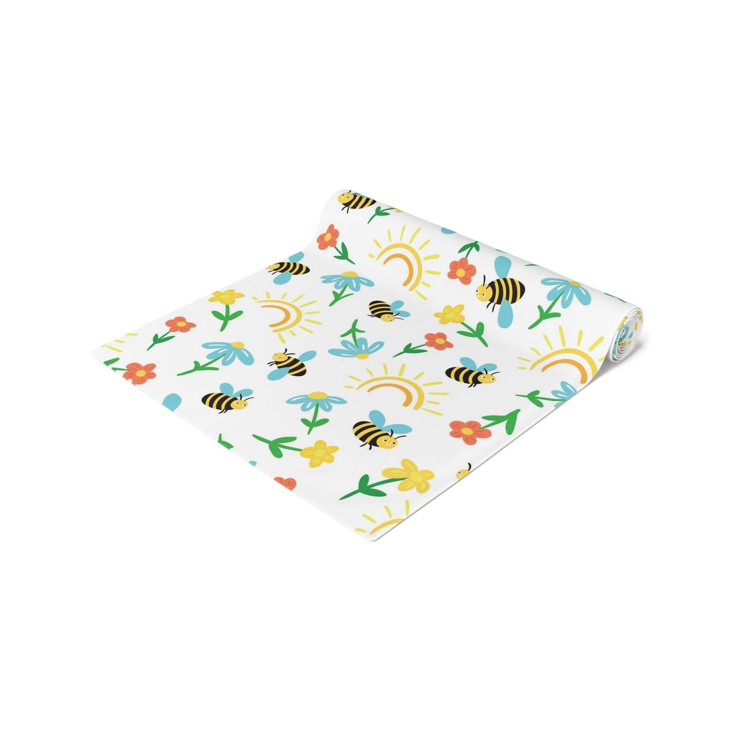 Honey Bee Print Table Runner - Buzzing with Charm - Perfect for Nature Lovers Homes