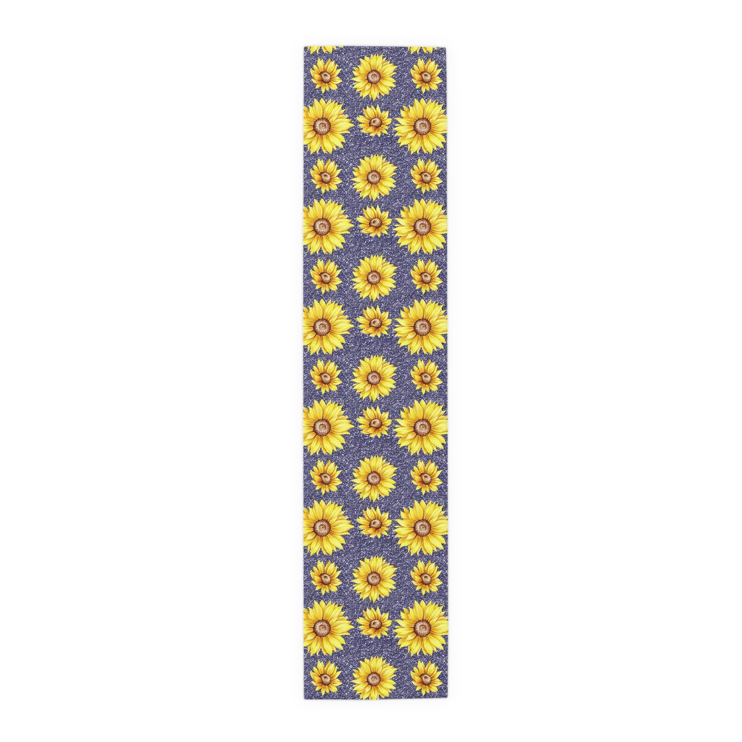 Sunflower Print Table Runner - Bright and Cheerful, Cotton Twill or Polyester - Perfect for Sunny Home Decor
