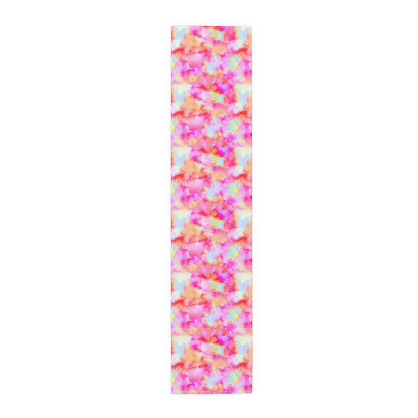 Tie-Dye Table Runner - Vivid Colors, Cotton Twill or Polyester - Ideal for Home Decor & Unique Gifts