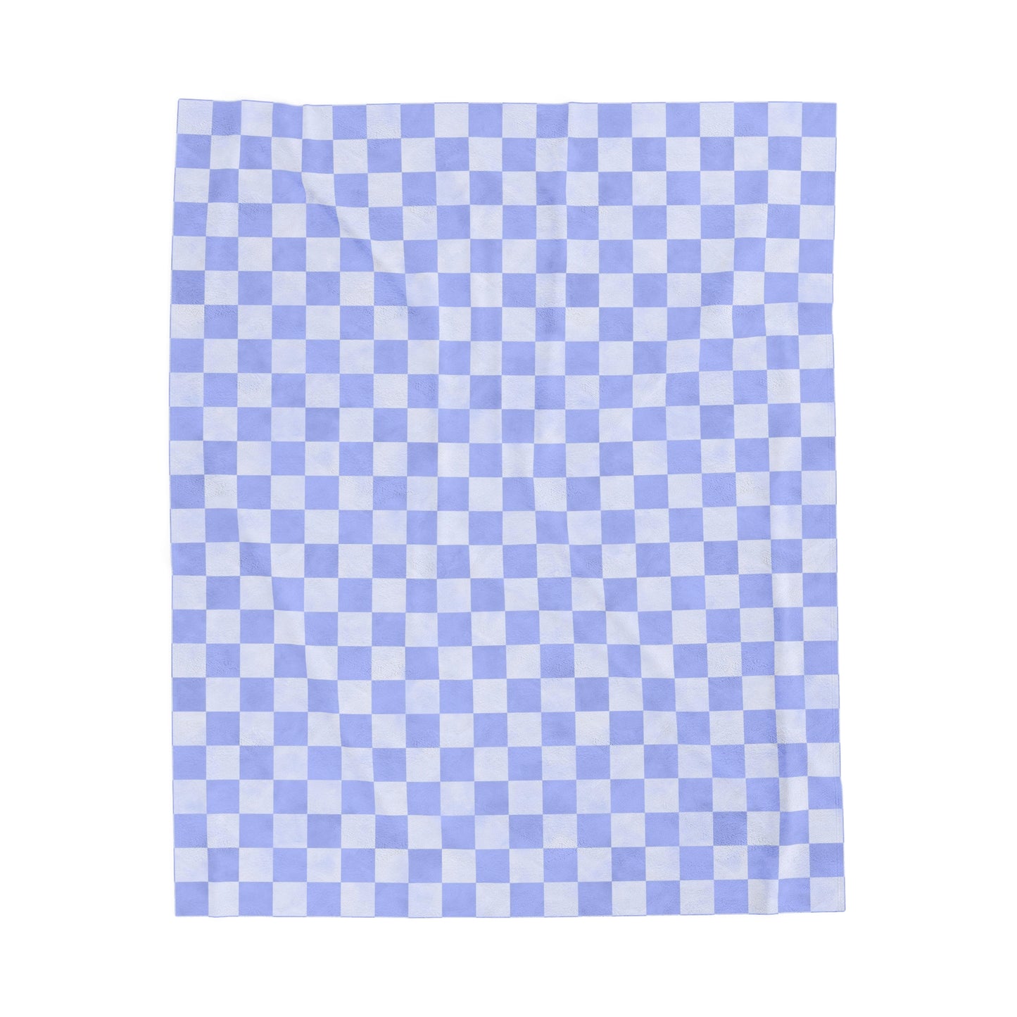 Pastel Checkers Velveteen Plush Blanket | Soft, Trendy, Luxurious and Comforting | Available in Multiple Sizes