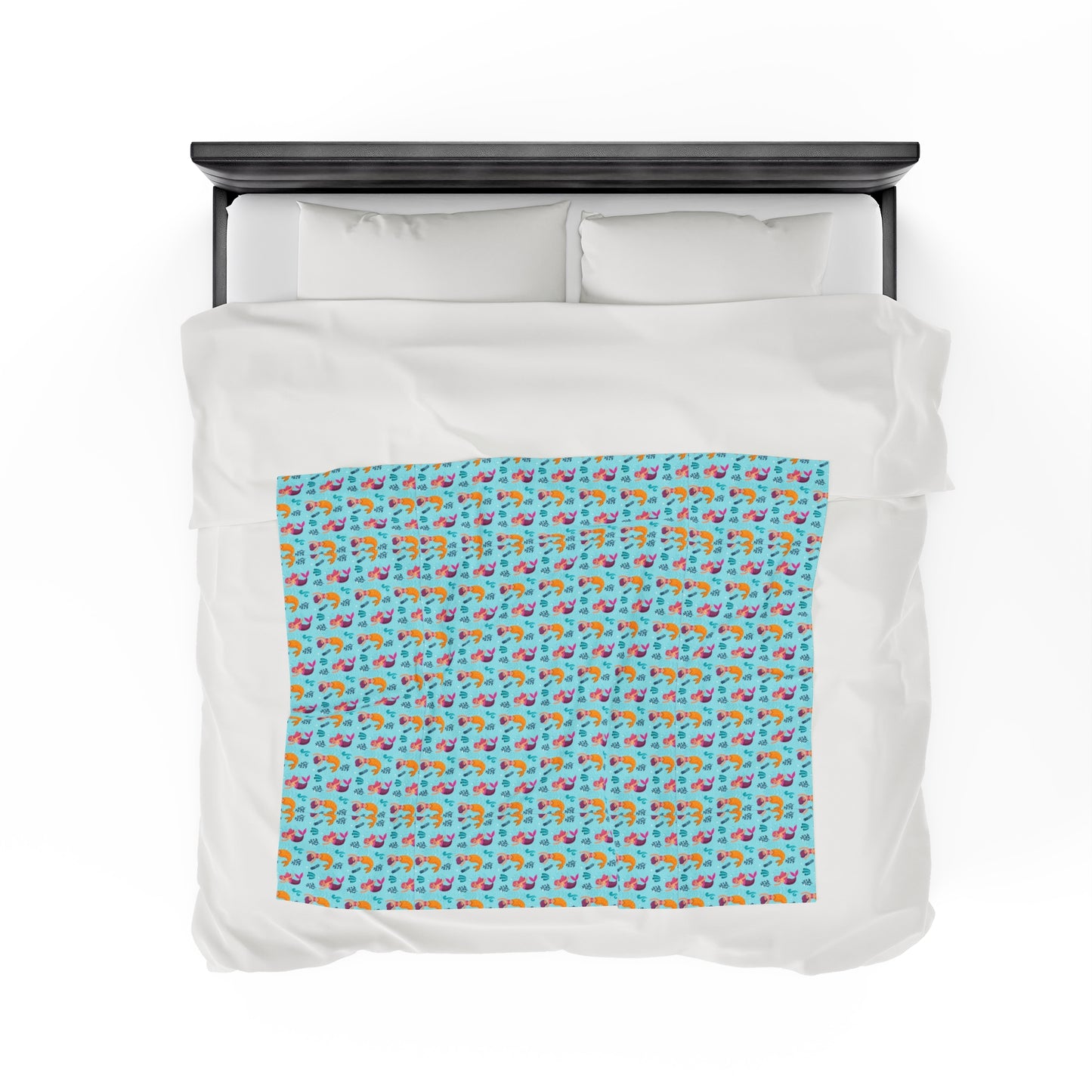 Mermaid Velveteen Plush Blanket | Soft, Mystical, Luxurious and Comforting | Available in Multiple Sizes