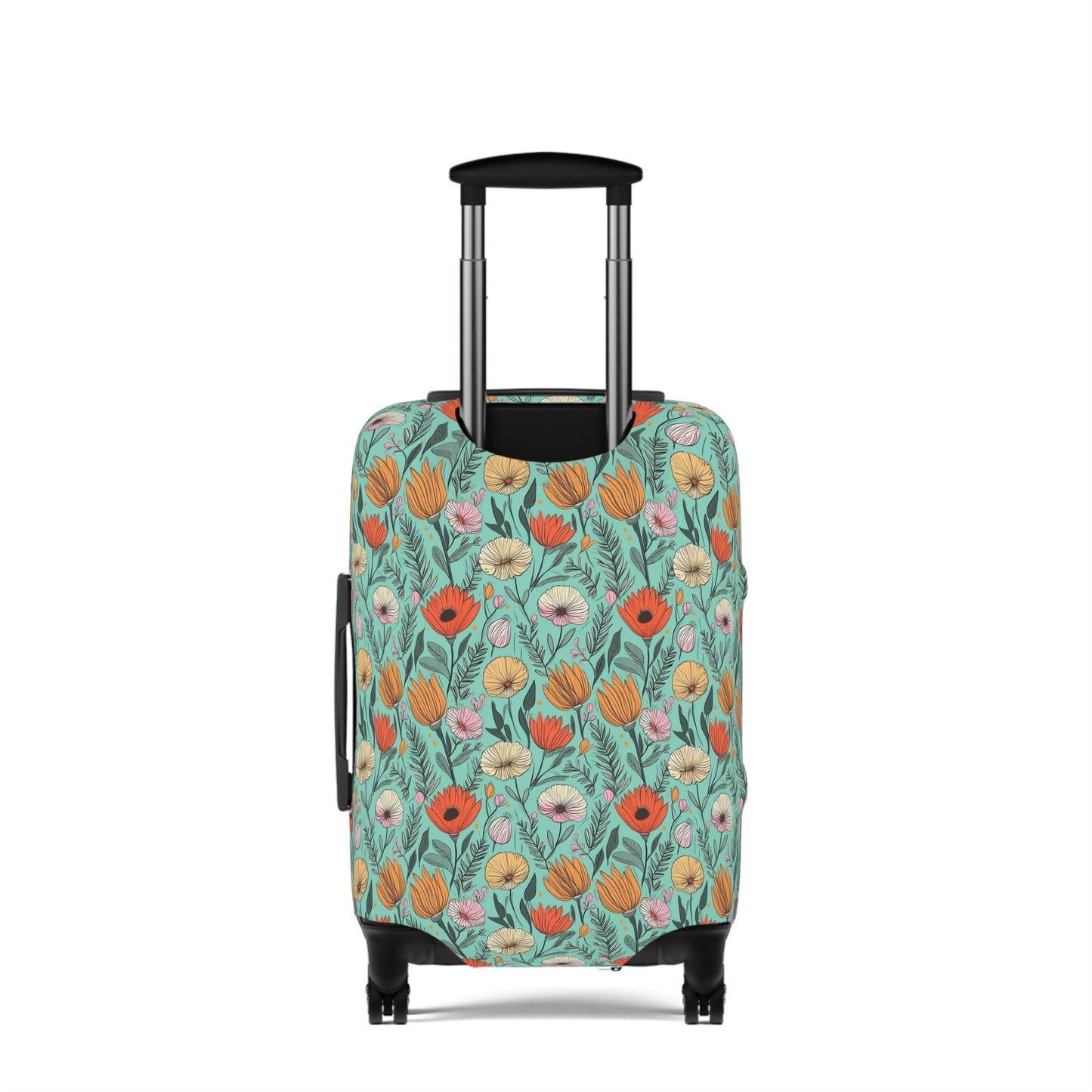 Boho Floral Luggage Cover - Trendy Travel Floral Suitcases Cover