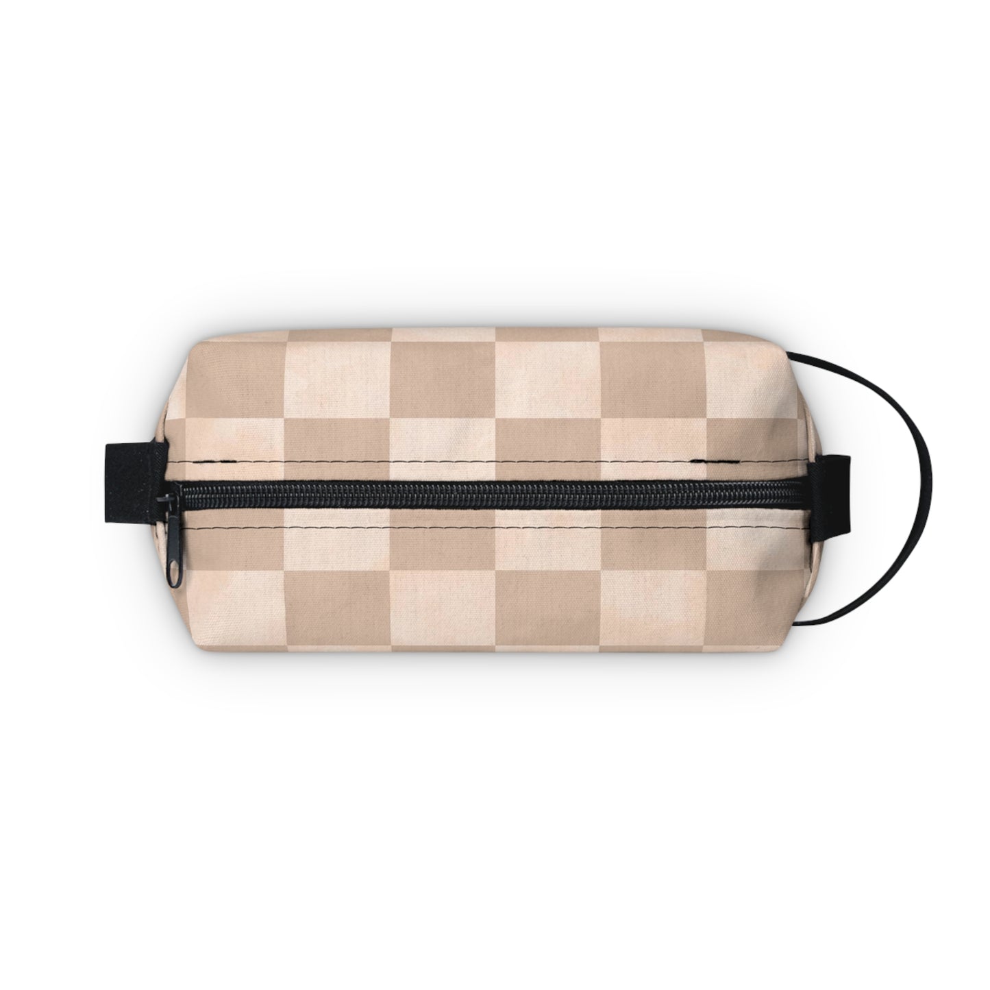 Pastel Checkers Toiletry Bag - Water-Resistant & Chic Cosmetic Organizer - Lightweight Travel Pouch - Elegant Bathroom Accessory