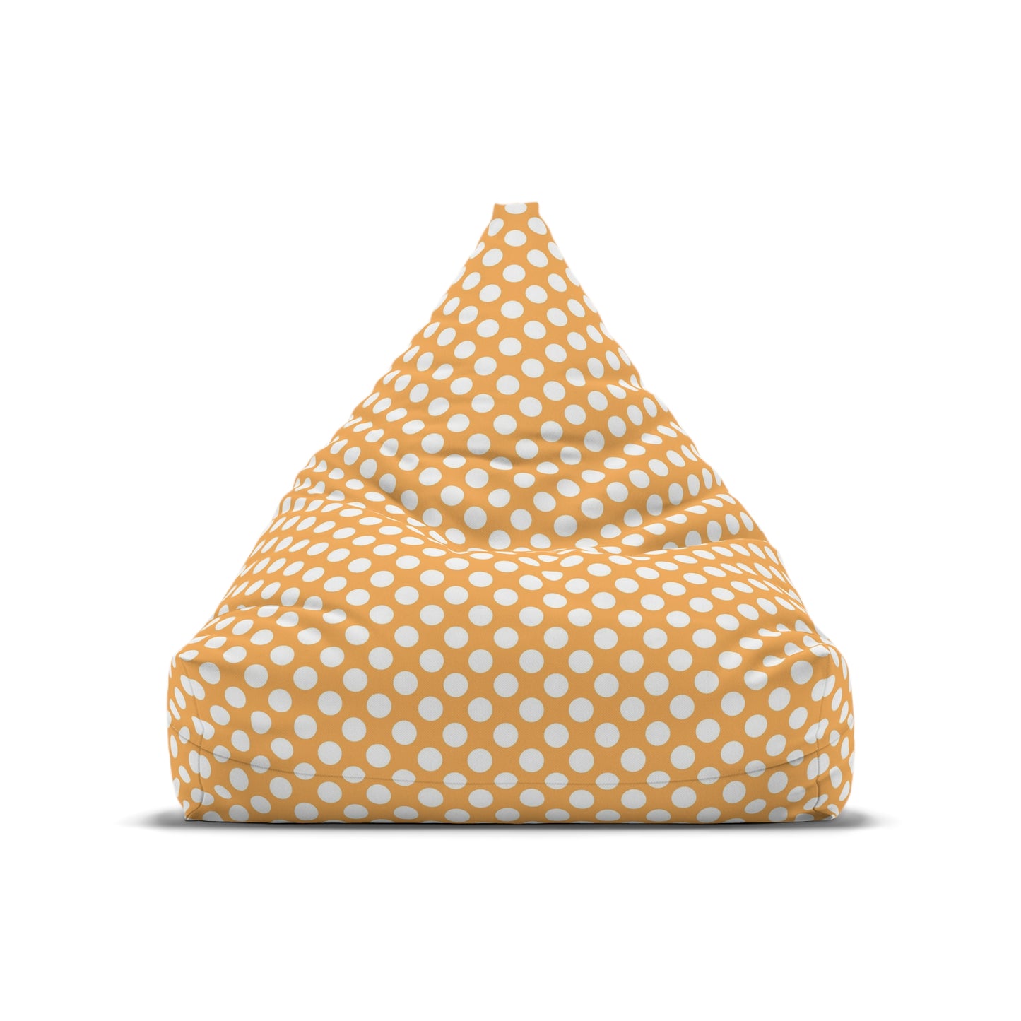 Pastel Polka Dot Bean Bag Chair Cover - Soft Polyester Slipcover with Secure Zip - Fits Various Sizes