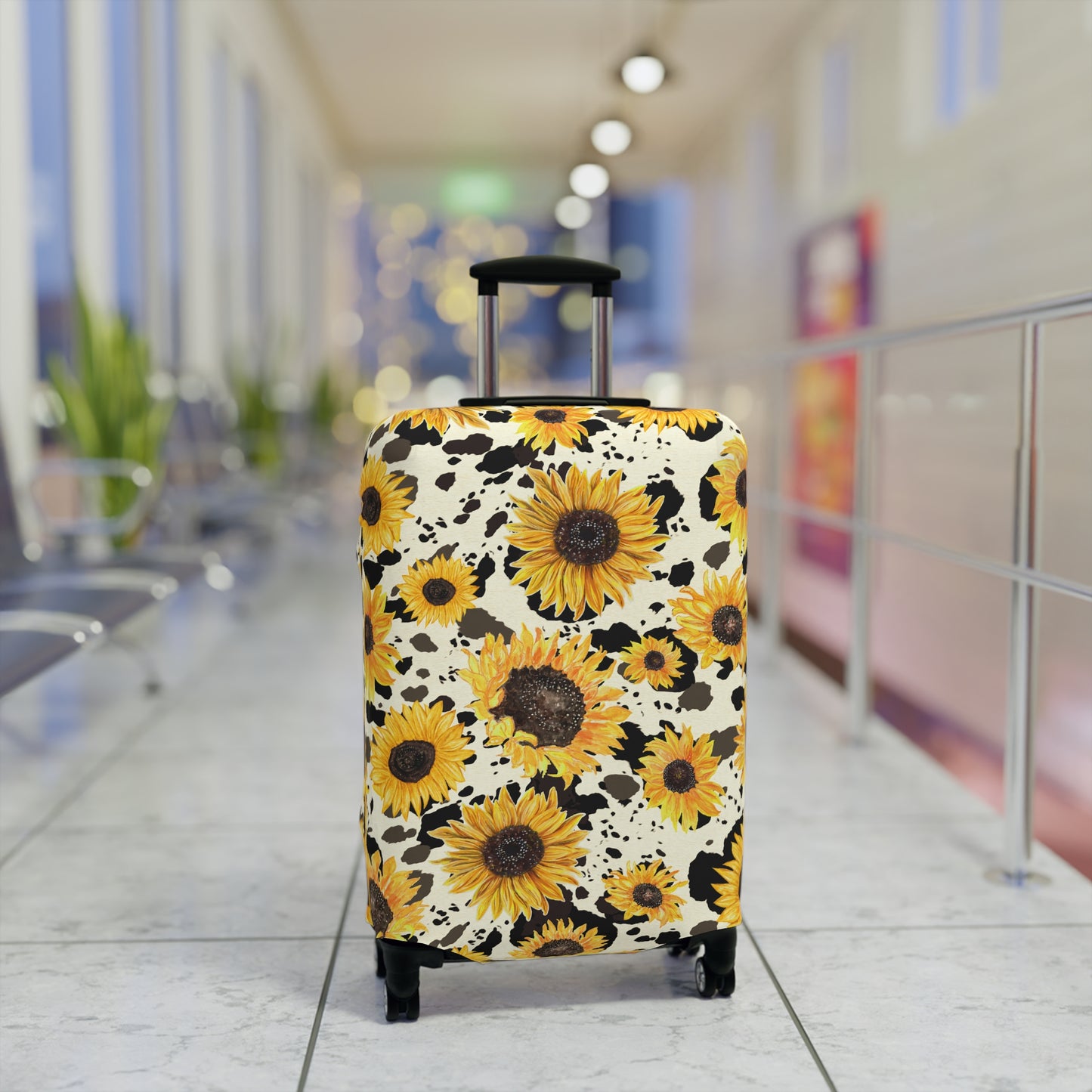 Cow Print Luggage Cover - Stylish Cow Print Suitcase Cover