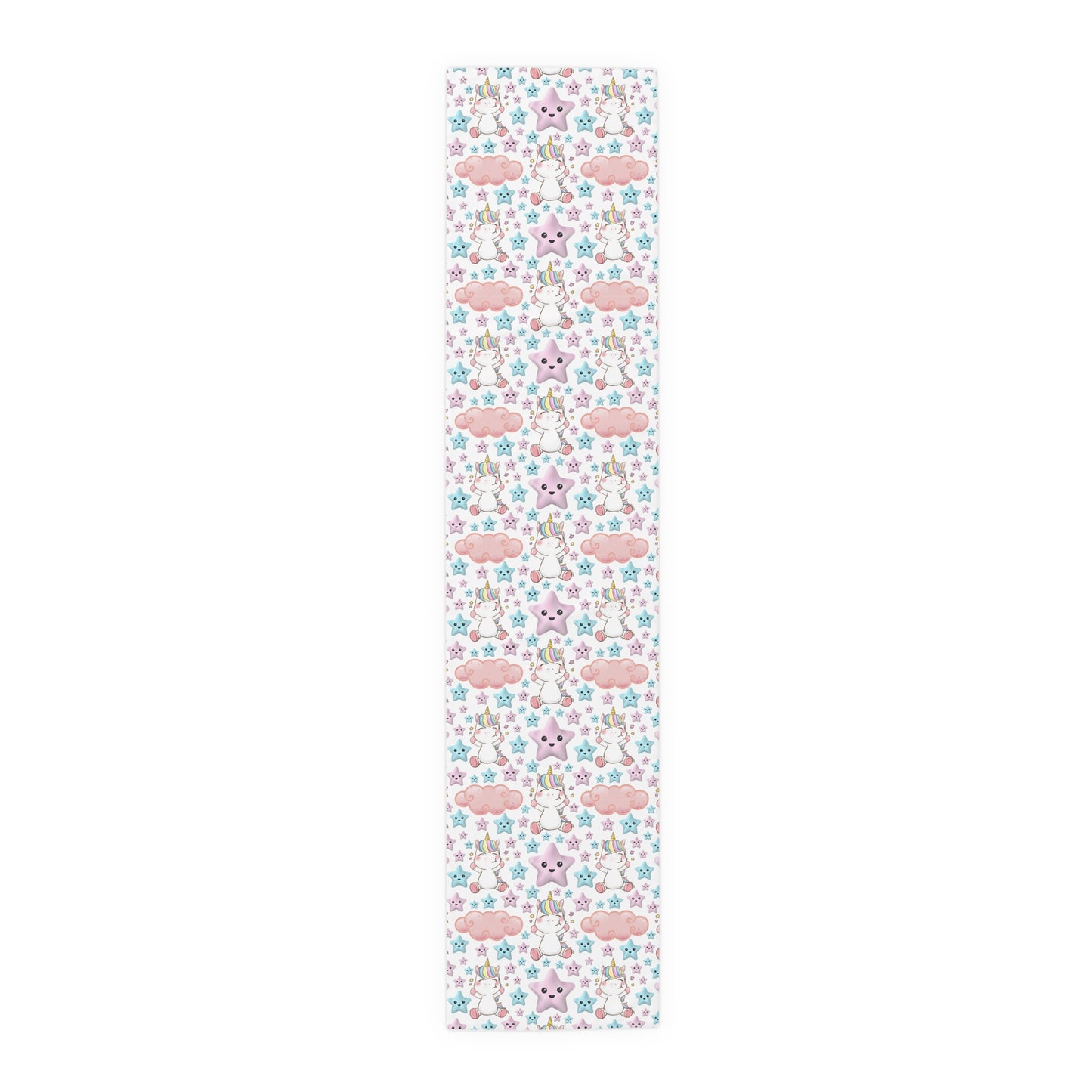 Unicorn Print Table Runner - Magical Elegance, Cotton Twill or Polyester - Perfect for Whimsical & Fantasy Home Decor
