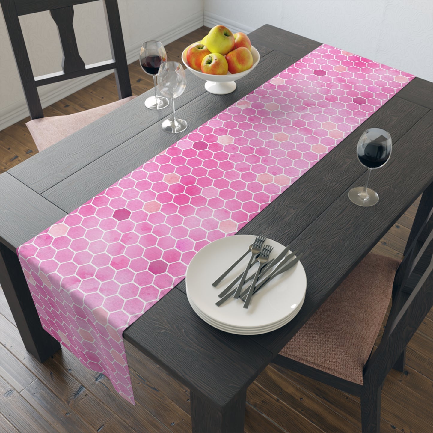 Honey Bee Print Table Runner - Buzzing with Charm - Perfect for Nature Lovers Homes