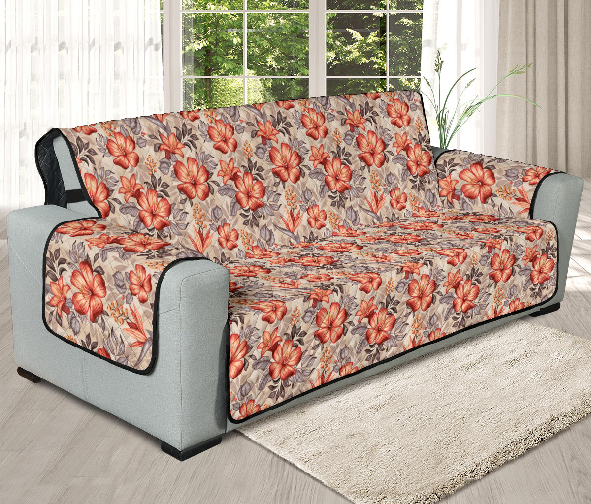 Boho Floral Sofa Protector