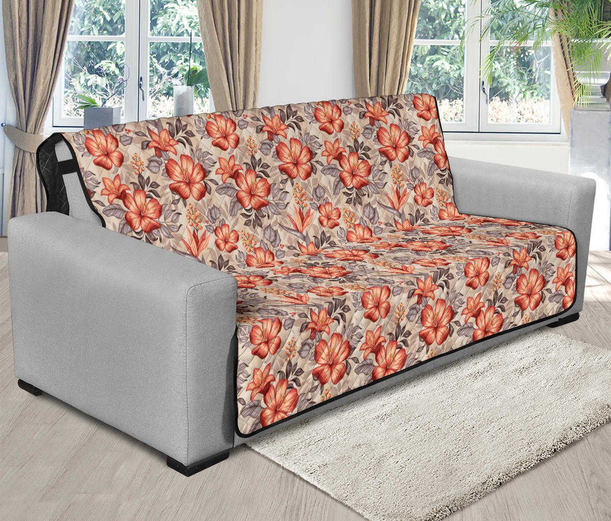 Boho Floral Sofa Protector