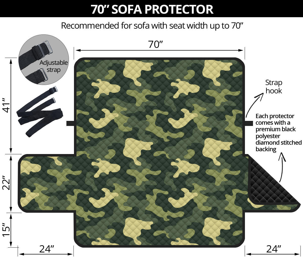 Camouflage Sofa Protector