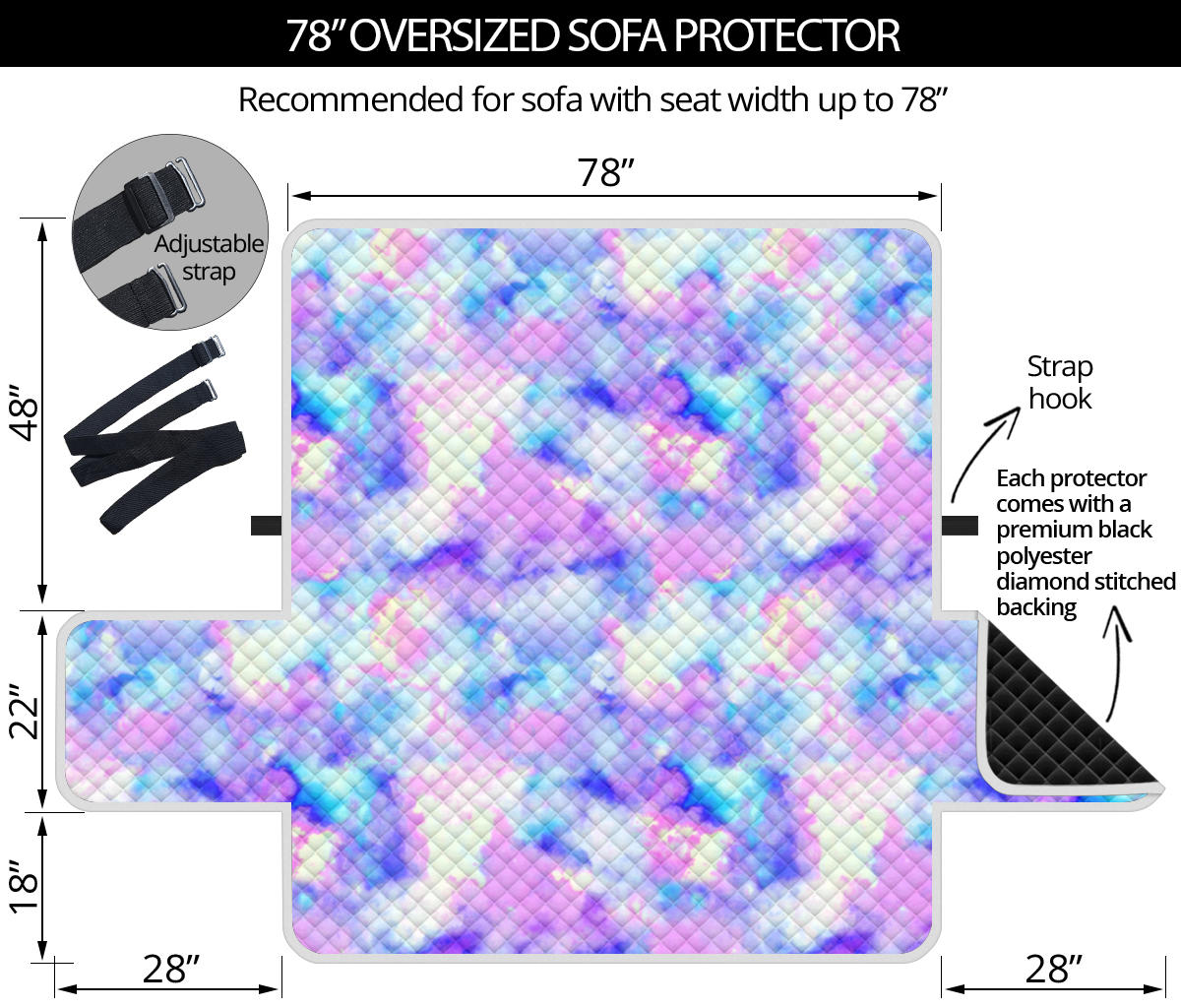Tie Dye Sofa Protector