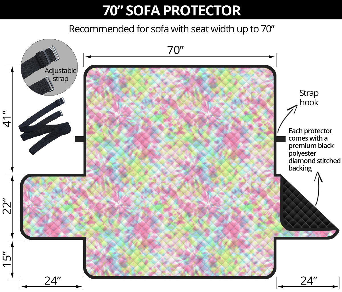 Tie Dye Sofa Protector