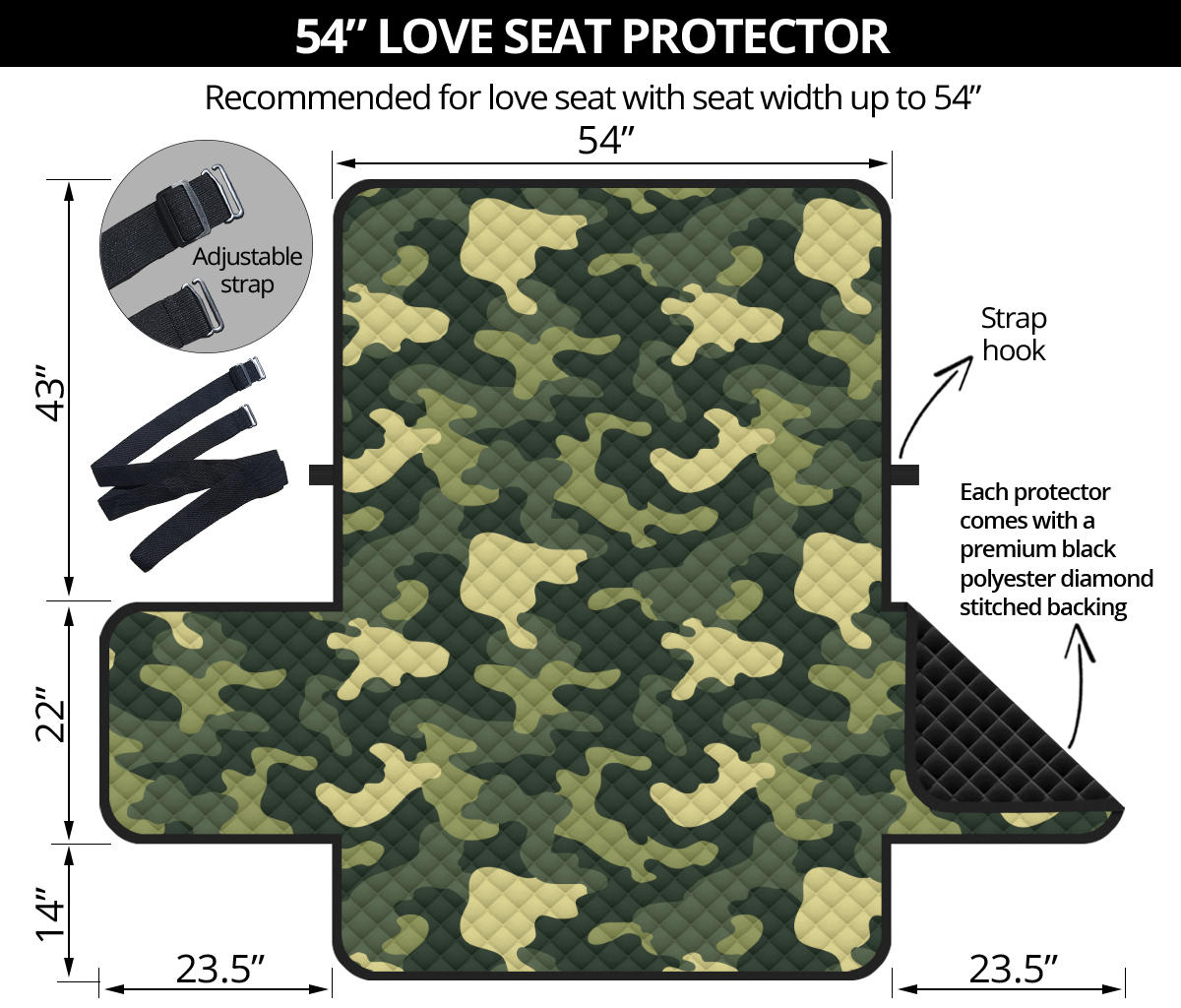 Camouflage Sofa Protector