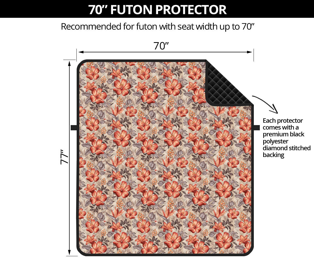 Boho Floral Sofa Protector