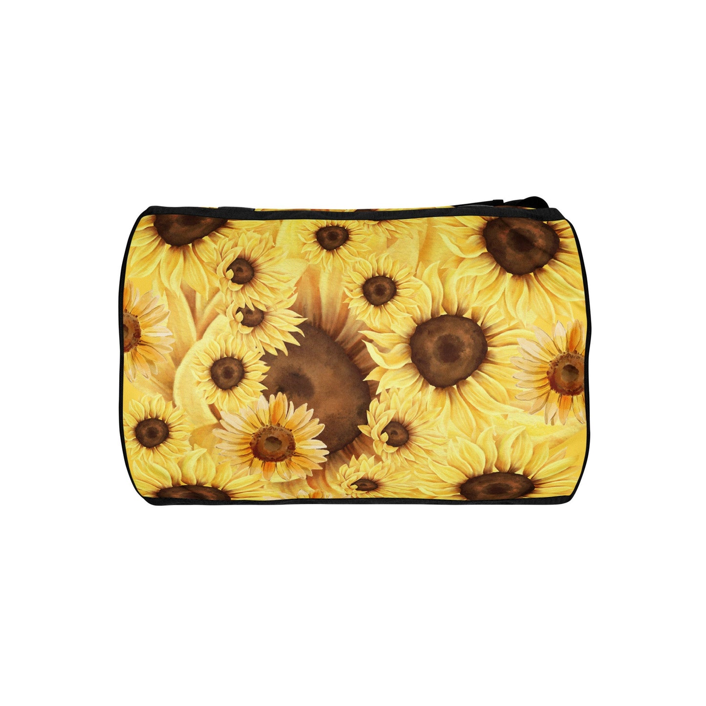 Yellow Sunflower Print All-over Print Gym Bag